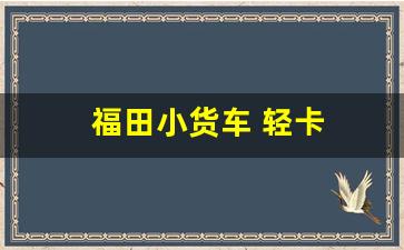 福田小货车 轻卡